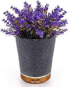 lot 2833 image: Lavender Plant Potted Essential Oil Diffuser, 150ml Cold Mist humidifier