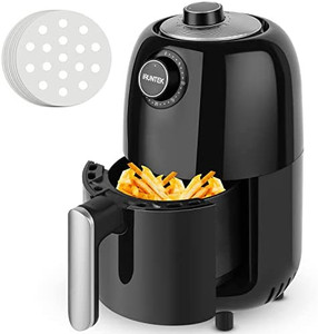 lot 2839 image: iRUNTEK Mini Compact Air Fryer, 1.3Qt Small Air Fryer with Recipe Book