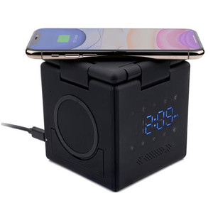 lot 2855 image: Ampere HyperCube Wireless Charging Station and Sleep Aid, Black