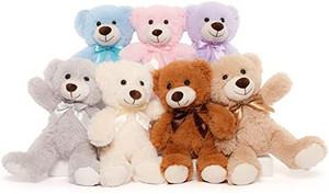 lot 2856 image: MorisMos 7 Packs Teddy Bear Stuffed Animals in Bulk