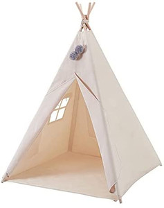 lot 2859 image: Teepee Tent for Kids, Kid Play Tent Foldable Teepee for Boy & Girl Indoor Outdoor Avrsol