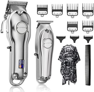 lot 2873 image: SUPRENT� Hair Clippers for Men, Professional Hair Cutting Kit & T-Blade Trimmer Combo