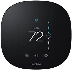 lot 2878 image: Ecobee3 Lite SmartThermostat, Black