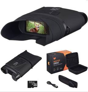 lot 1597 image: Nightfox Corsac HD Digital Infrared Night Vision Goggles  Records Footage, 32GB Memory  Night Vision Binoculars with 1080p Sensor  200yd Range  3X Magnification