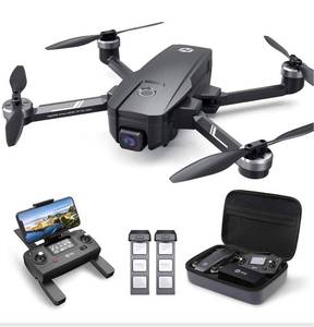 lot 1624 image: $$ Holy Stone HS720E GPS Drone with 4K EIS UHD 130°FOV Camera for Adults Beginner, FPV Quadcopter with Brushless Motor, 2 Batteries 46 Min Flight Time, 5GHz Transmission, Smart Return Home, Follow - Retail $300