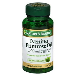 lot 4545 image: Lot of 2 - Natures Bounty Evening Primrose Oil Softgels, 1000 Mg, 60 Ct
