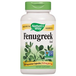lot 4546 image: Lot of 2 - Natures Way Fenugreek Seed Non-GMO Project Verified TRU-ID Certified Vegetarian 180 Ct