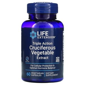 lot 4548 image: Life Extension Triple Action Cruciferous Vegetable Extract, 60 Vegetarian Capsules