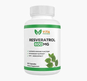 lot 4550 image: Resveratrol Supplements with 50% Trans-Resveratrol, Natural Anti-oxidant, High Immunity, Dietary Supplement, Formula for Healthy Aging, Non-GMO, Supports Cardiovascular Function, 60 Capsules