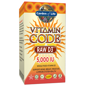 lot 4559 image: Garden of Life Vitamin Code Raw D3 5000 IU, 60 Capsules