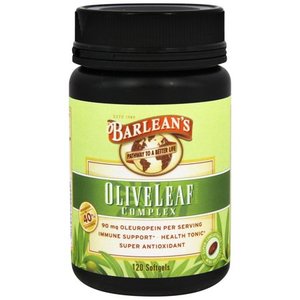 lot 4560 image: Barleans - Olive Leaf Complex - 120 Softgels