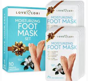 lot 4571 image: Moisturizing Foot Mask 10 pk Self Care Gifts for Women by Love, Lori - Foot Care Gift Set Stocking Stuffers for Women - Feet Mask Moisturizing Socks Leaves Feet Smooth, Hydrated & Soft