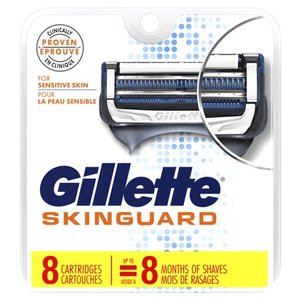 lot 4572 image: Gillette Skin Guard Mens Razor Blades Refill Cartridges, 8 Ct