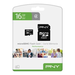 lot 4583 image: Lot of 5 - PNY 16GB Class 4 MicroSDHC Cards