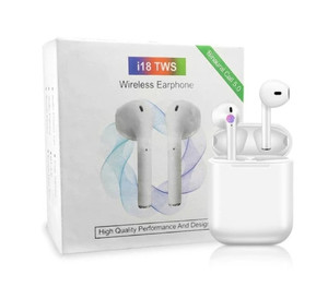 lot 4585 image: Original i18 TWS Touch Control 5.0 Bluetooth Earpods