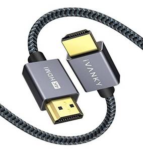lot 4587 image: 4K HDMI Cable 10ft, iVANKY 18Gbps High Speed HDMI 2.0 Cable, 4K60Hz HDR Aluminum Shell Braided HDMI Cord, 2K, 1080P, 3D, 32AWG, ARC for MacBook Pro 2021, UHD TV, Laptop, Monitor, PS4, Xbox One, &More