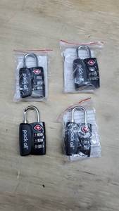 lot 4594 image: Lot of 4 TSA Approved Luggage Locks