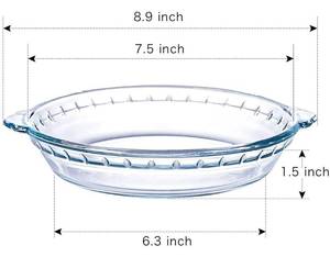 lot 4627 image: Lot of 3 Glass Pie Plates