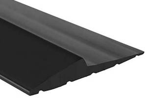 lot 4635 image: Universal Garage Door Bottom Threshold Seal Strip,Weatherproof Rubber DIY Weather Stripping Replacement, Not Include SealantAdhesive (10Ft, Black)