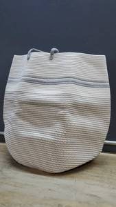 lot 4647 image: Large Woven Laundry Basket, 2ft Tall