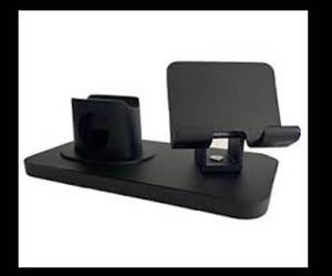 lot 6009 image: New 3 In 1 Organizer Stand - New Electronics  Color Grey