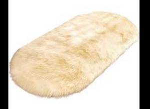 lot 6011 image: Nature Grown Creative Home Faux Woolen Plush Carpet