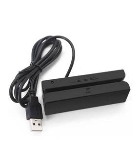 lot 6024 image: Magnetic Stripe Card Reader, USB 3-Track Mini Smart Card Reader for Access Control POS System Cashier Registry