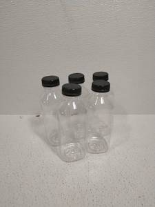 lot 6804 image: clear bottle storage containers - 5 count