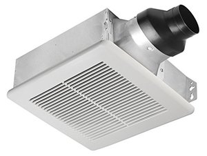 lot 6865 image: DELTA ELECTRONICS (AMERICAS) LTD. BreezSlim SLM80 80 CFM Exhaust Bath Fan, Silver