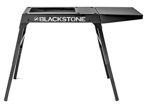 lot 6895 image: Blackstone Universal Griddle Stand with Adjustable Leg and Side Shelf - Made to fit 17� or 22� Propane Table Top Griddle � Perfect Take Along Grill Accessories for Outdoor Cooking and Camping (Black)