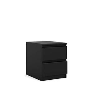 lot 6938 image: Tvilum 2 Drawer Nightstand, Black Matte