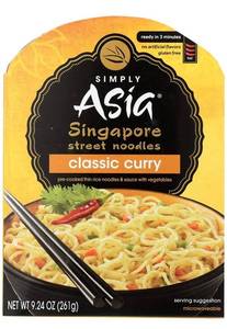 lot 11446 image: Simply Asia Classic Curry Singapore Street Noodles, 9.24 Ounce - Lot of 5