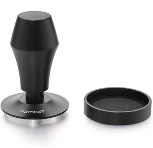 lot 11448 image: Normcore 58.5mm Coffee Tamper V4 - Spring-loaded Tamper with 15lb  25lb  30lbs Replacement Springs - Anodized Aluminum Handle and Stand - Stainless Steel Flat Base