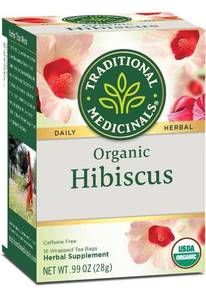 lot 11456 image: Traditional Medicinals Organic Hibiscus Herbal Tea - 16 bags