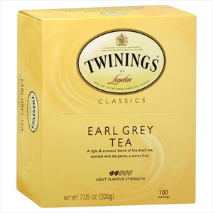 lot 11470 image: Twinings of London Earl Grey 100 ct - Tea Bags 7.05 oz. Box
