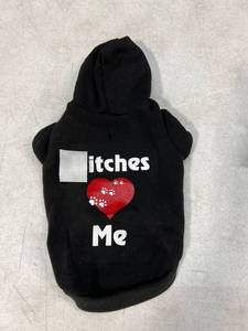 lot 11474 image: itches Love Me Dog Coat Hoodie For Small Dogs
