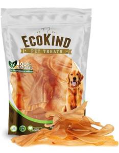lot 11481 image: EcoKind Pet Treats Jumbo (6-8 inches Each) Cow Ear Dog Treats - 100% All-Natural Beef Dog Chews - Promotes Dental Health - Durable & Long-Lasting, Free Range Grass Fed Cattle