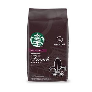 lot 12335 image: Starbucks French Roast Dark Roast Ground Coffee - 18oz