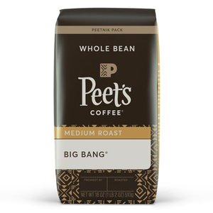lot 12351 image: Peets Coffee Big Bang Medium Roast Whole Bean Coffee Peetnik Pack, 18 oz