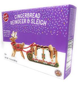 lot 12354 image: Create-A-Treat E-Z Gingerbread House Kit, Reindeer and Sleigh, 11.6 oz. - Lot of 2