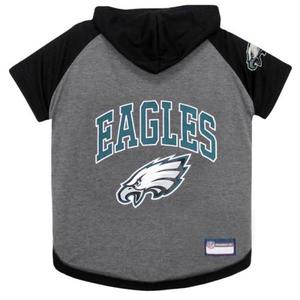 lot 12365 image: Pets First NFL Philadelphia Eagles NFL Hoodie Tee Shirt for Dogs & Cats - COOL T-Shirt, 32 Teams - Large