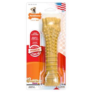 lot 12375 image: Nylabone Power Chew Flavored Durable Chew Toy for Dogs Peanut Butter Flavor X-LargeSouper - 50 lbs. - Lot of 2