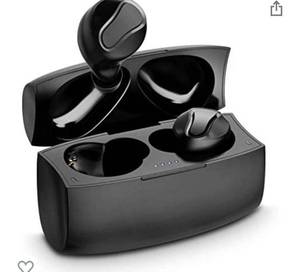 lot 13378 image: Anryzan T04 True Wireless Earbuds Bluetooth 5.0 Headphones Touch Control with Charging Case (Black)