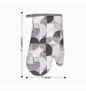 lot 16580 image: Lot Of 3 - Oven Mitts 1 Pair of Quilted Lining - Premium Heat Resistant Kitchen Gloves with Cotton Wadding - Non-Slip Food Grade Kitchen Mittens for Cooking, Baking, BBQ