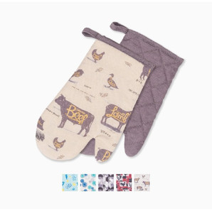 lot 16581 image: Lot Of 3 - Oven Mitts 1 Pair of Quilted Lining - Premium Heat Resistant Kitchen Gloves with Cotton Wadding - Non-Slip Food Grade Kitchen Mittens for Cooking, Baking, BBQ