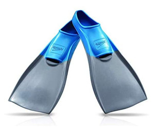 lot 16602 image: Speedo Unisex-Adult Swim Training Fins Rubber Long Blade, Size M ( 7-8)
