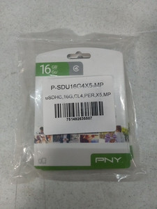 lot 16616 image: Pny 16gb Performance Class 4 Microsd Flash Memory Card 5-pack (p-sdu16g4x5-mp)