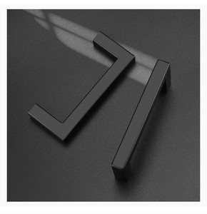 lot 16621 image: 5 Pack Black Cabinet Pulls,3 inch Hole Centers Square Bar Shape Drawer Pulls,Modern Closet Pulls,Solid Cupbord Pull Handles,3.4 inch Length Classic Kitchen Furniture Pulls