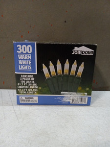 lot 16622 image: 3 Sets of 100 Counts Clear Green Wire Christmas Light, Warm Green,warm White