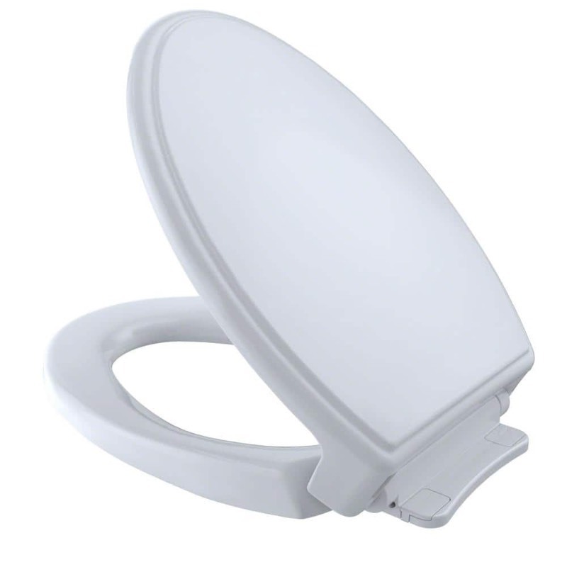 lot 9002 image: TOTO Traditional SoftClose Non Slamming, Slow Close Elongated Toilet Seat and Lid, Cotton White - SS154#01